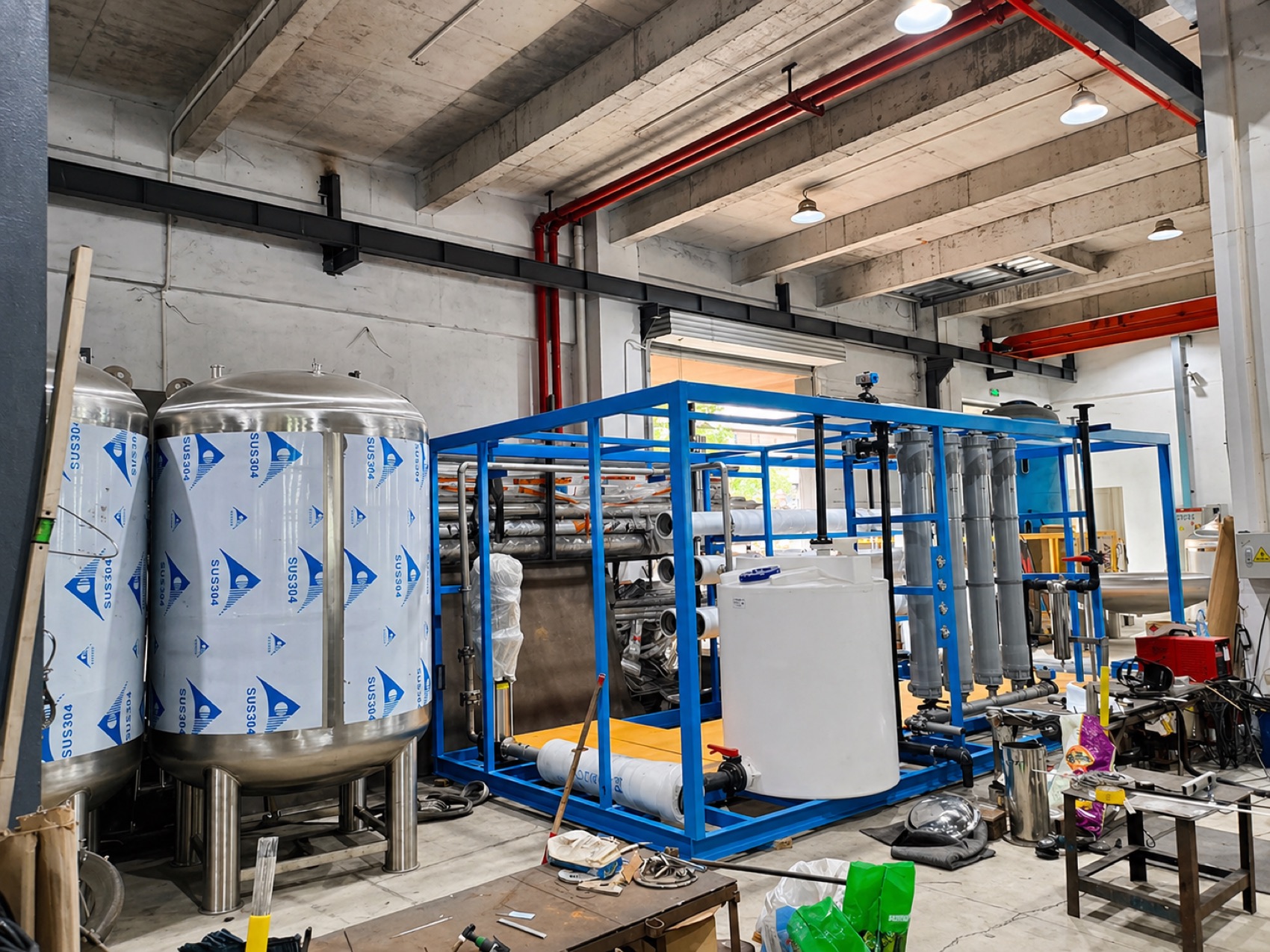 10T RO Unit with Ultrafiltration System / 10吨反渗透装置+超滤系统